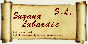 Suzana Lubardić vizit kartica